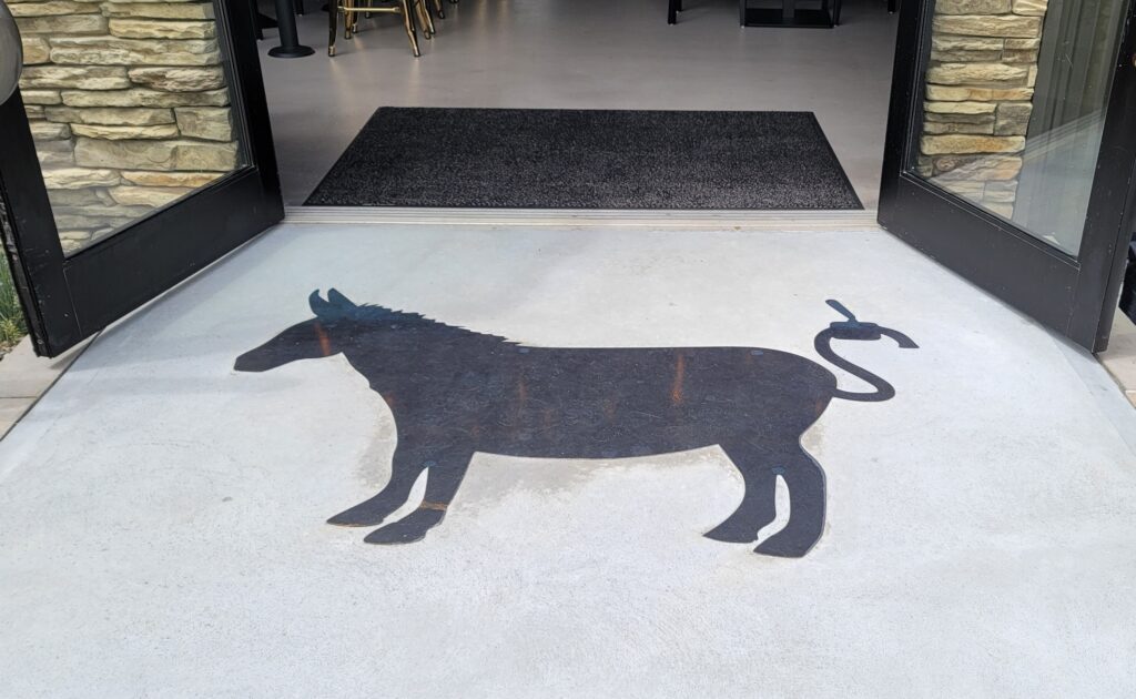 A beautiful carpet in the shape of a horse